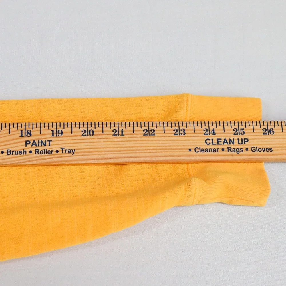 J.Crew‎ Vintage Fleece Sweatshirt Women XS Yellow Raglan Crewneck Lightweight
